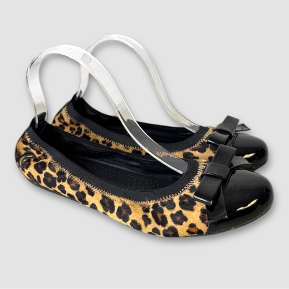 Geox Respira Italian Leopard Animal Print Womens Ballet Flats Size 40 - Picture 1 of 13